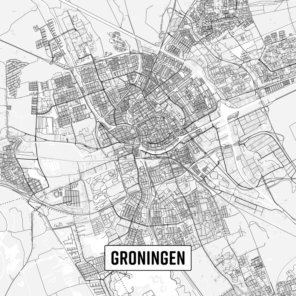 Stadskaarten Nederland - Canvas